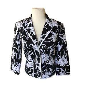 Carie Allen Black‎ and White Blazer 6